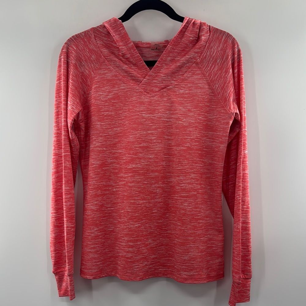 3For$20 Sizzi Pink/White Long sleeve Dri-Fit Hoodie Size Medium